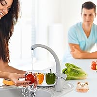 Vista 7 de Mechanical Kitchen Timer 2pcs Cute Bear Rabbit Cartoon Countdown Timer 60-Minute Cooking Time Reminder for Home Food Preparation