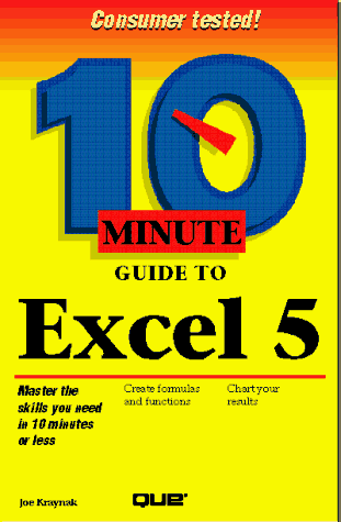 10 Minute Guide to Excel 5