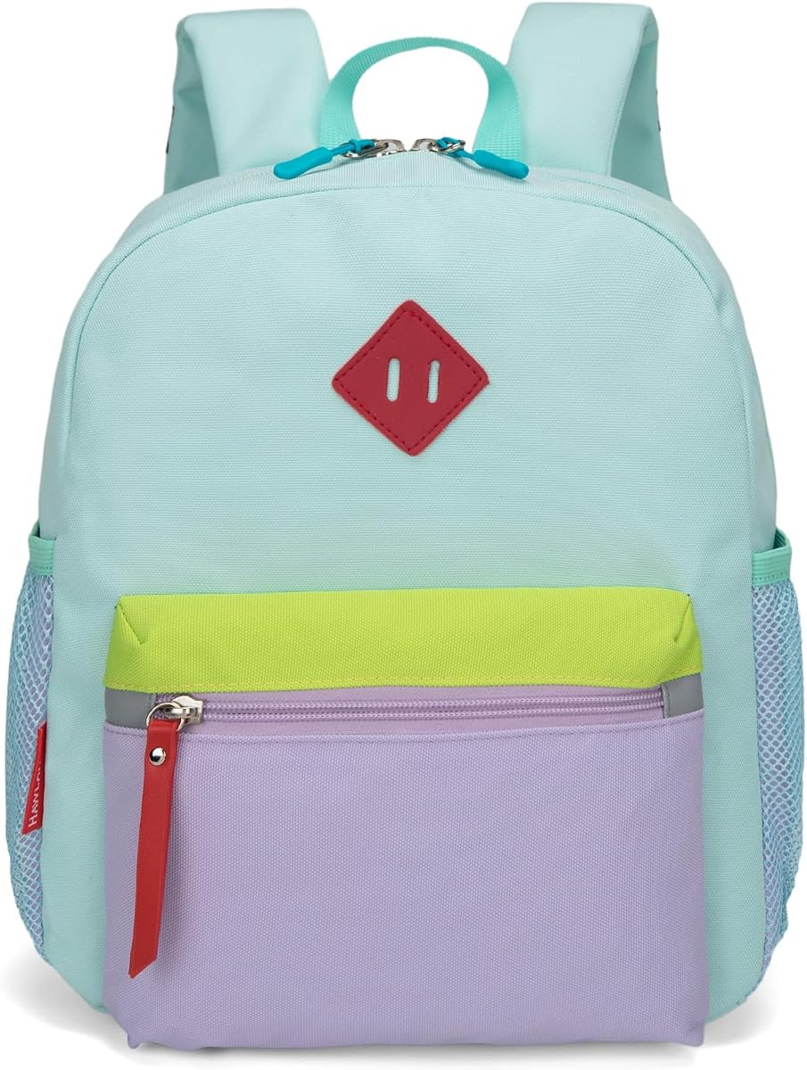 Mochila para niños pequeños para niños o niñas, verde claro, 12 pulgadas | Tamaño mini para la escuela: 12.0" de alto x 11.0" de ancho x 5.0" de profundidad. Para niños de 3 a 6 años