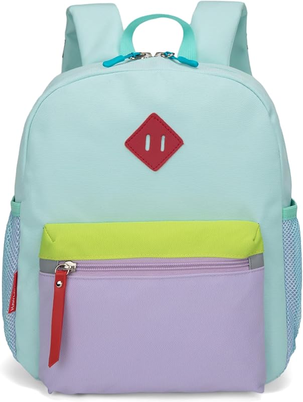 Mochila para niños pequeños para niños o niñas, verde claro, 12 pulgadas | Tamaño mini para la escuela: 12.0" de alto x 11.0" de ancho x 5.0" de profundidad. Para niños de 3 a 6 años