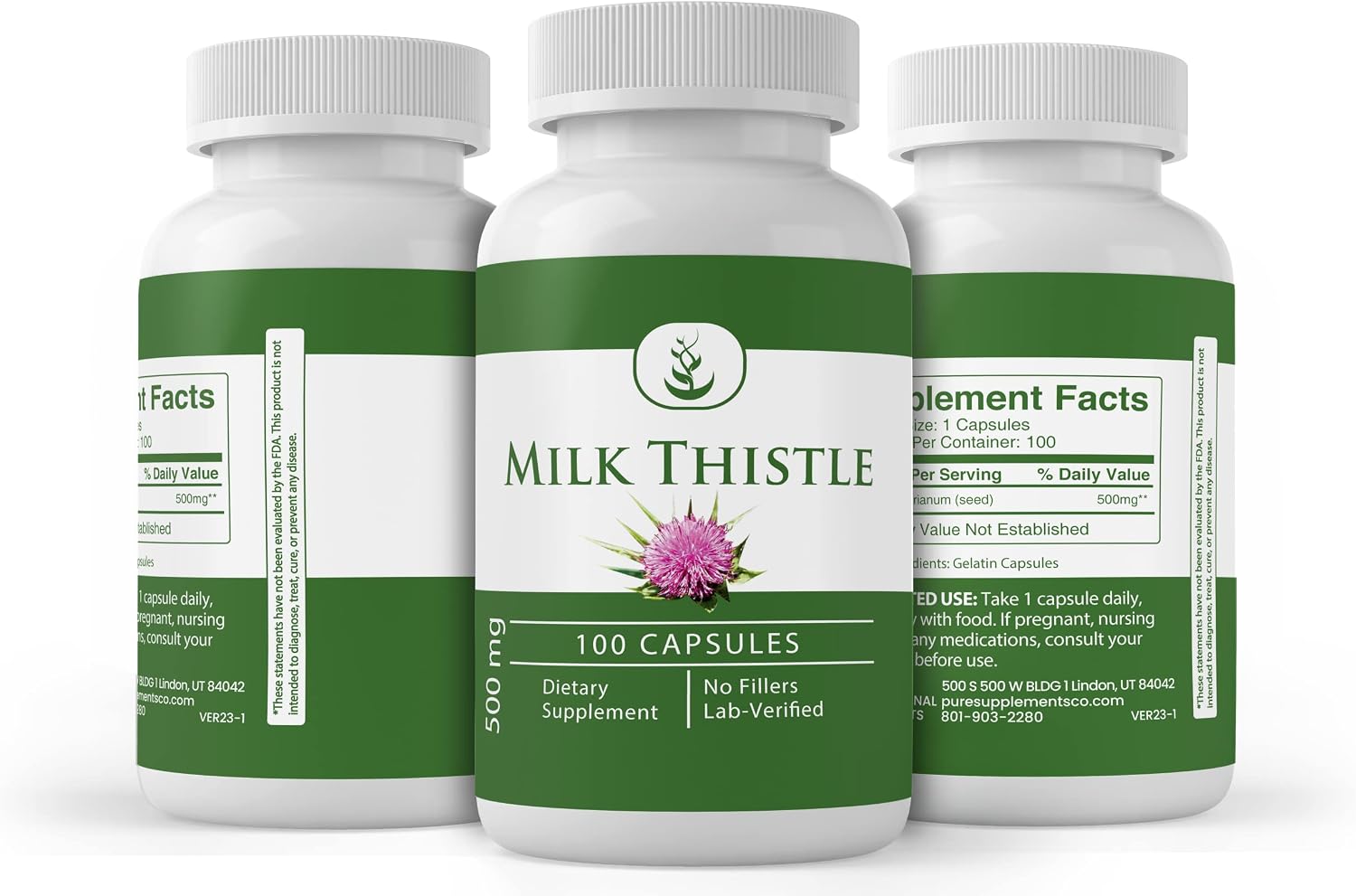 Pure Original Ingredients Milk Thistle (100 Capsules) No Magnesium Or Rice Fillers, Always Pure, Lab Verified