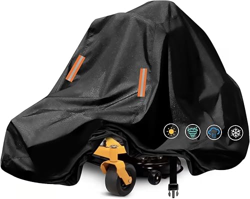 Zero Turn Mower Cover 60 Inch Deck,Oxford Cloth,2 Buckle Straps,Basic