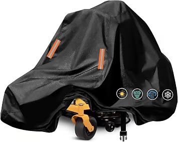 Zero Turn Mower Cover 60 Inch Deck,Durable Oxford Cloth,Buckle Straps | Waterproof Outdoor Lawn Mower Tractor Covers, Tear-Resistant Anti-UV Windproof,Storage Bag, 79"Lx46"Wx55"H,Essential