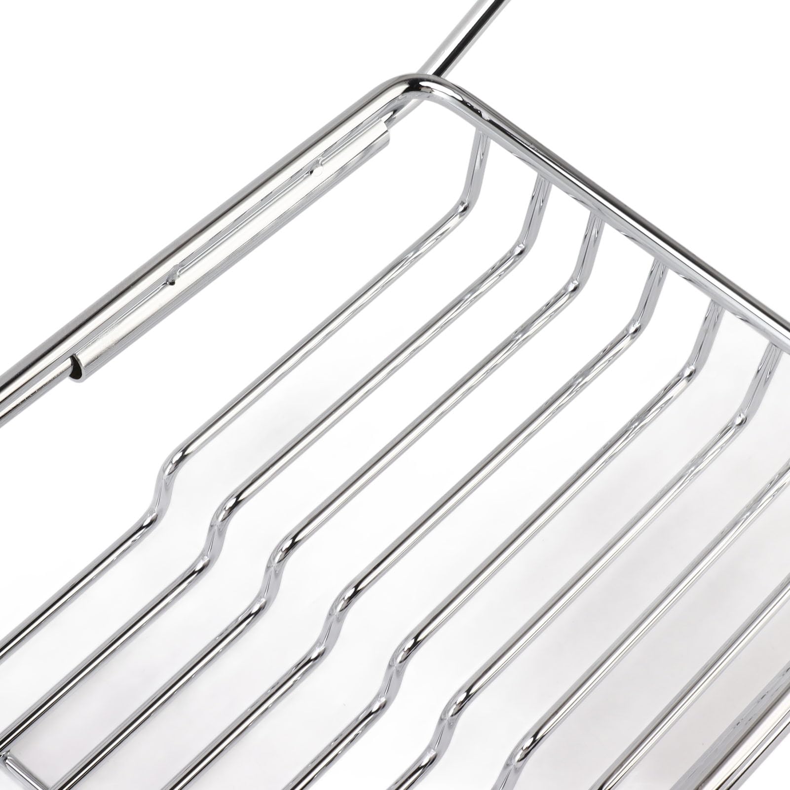 Annadue Bandeja de Bañera de Mármol, Estante de Bañera Expandible, Organizador Antideslizante para Ahorrar Espacio, Estante de Multifuncional para, Carrito de de Metal con Soporte para Libros y