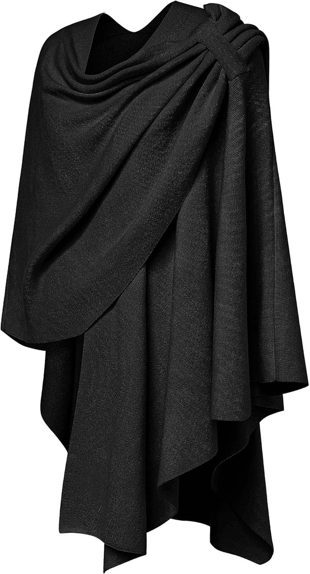 Donna Poncho Sciarpa Cashmere Feeling Maglia Cappellino Cardigan Per Donna Regalo Per La Madre