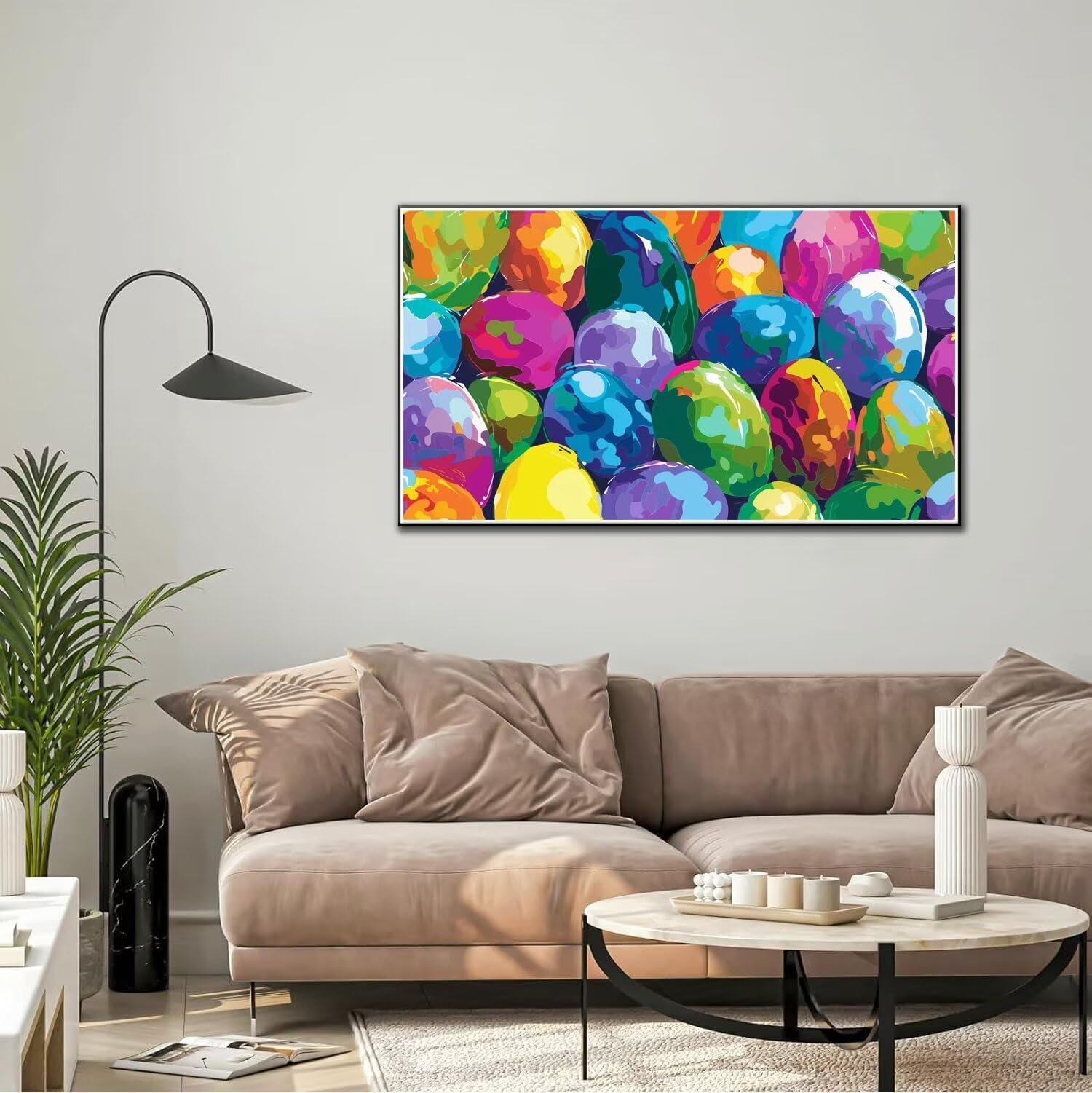 Kit De Pintura Por Números Para Adultos Y Niños | Lienzo Con Marco De Salón Piano Y Sol | Manualidad Relajante Y Decoración Para El Hogar