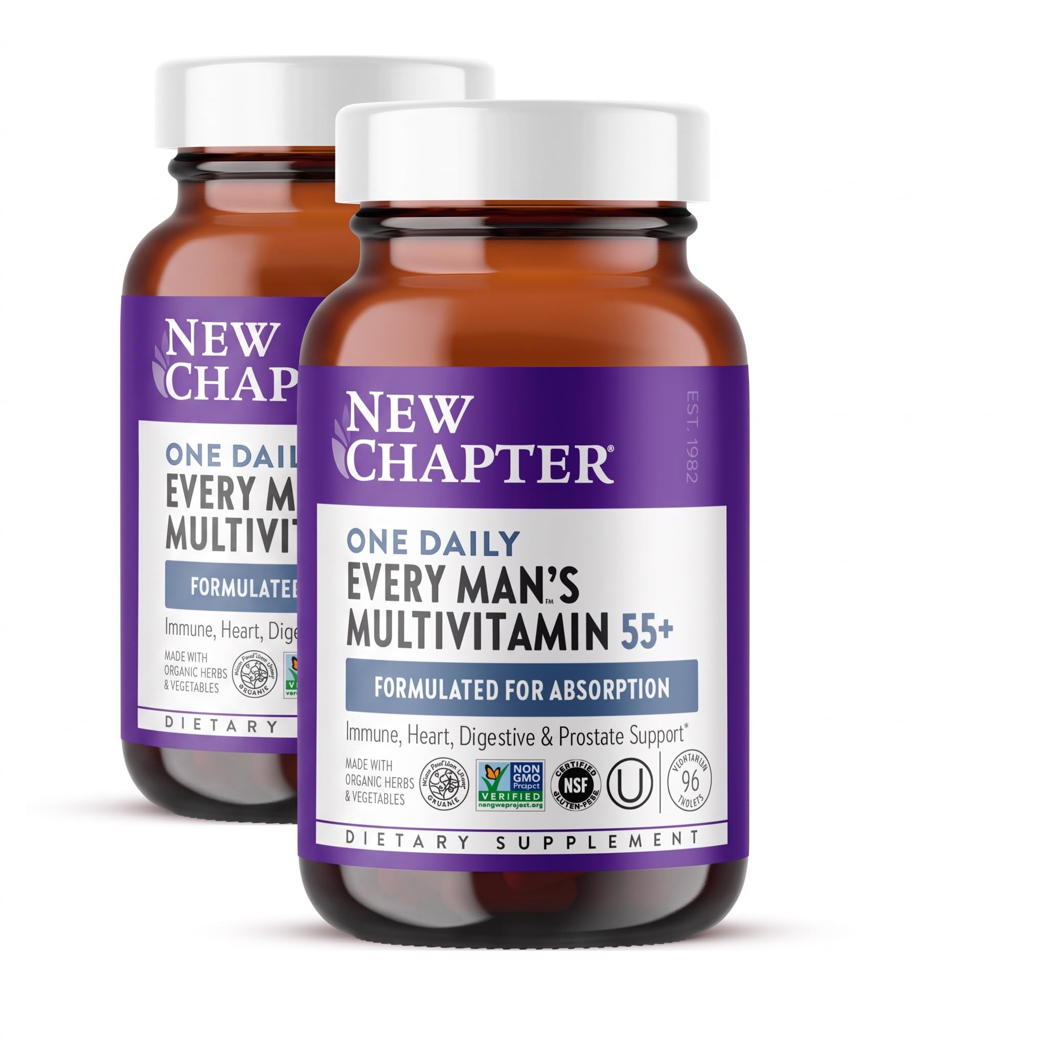New Chapter Every Man's One Daily 55+ Multivitamin, 96 Tablets — Amazon image 10