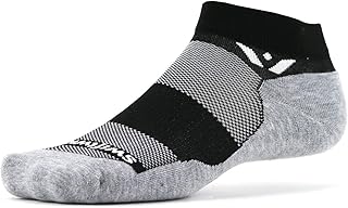 Swiftwick- MAXUS ONE Golf & Running Socks, Maximum Cushion (Black, Large)