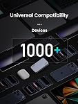 UGREEN Nexode Pro 65W Flat USB C Charger, 3-Port Ultra Slim GaN Compact Fast Charging Wall Charger PPS for MacBook Pro Air, Pixelbook, iPad Air, iPhone 17 Pro Max, Pixel 10 9 8, Galaxy S26 S25 Ultra