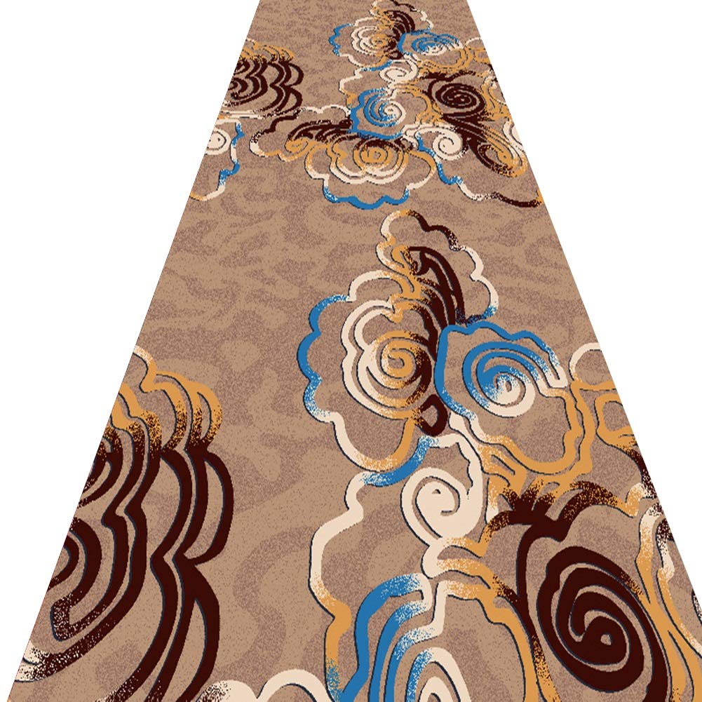 Tapis de passage d'allée style européen avec impression jaune de qualité