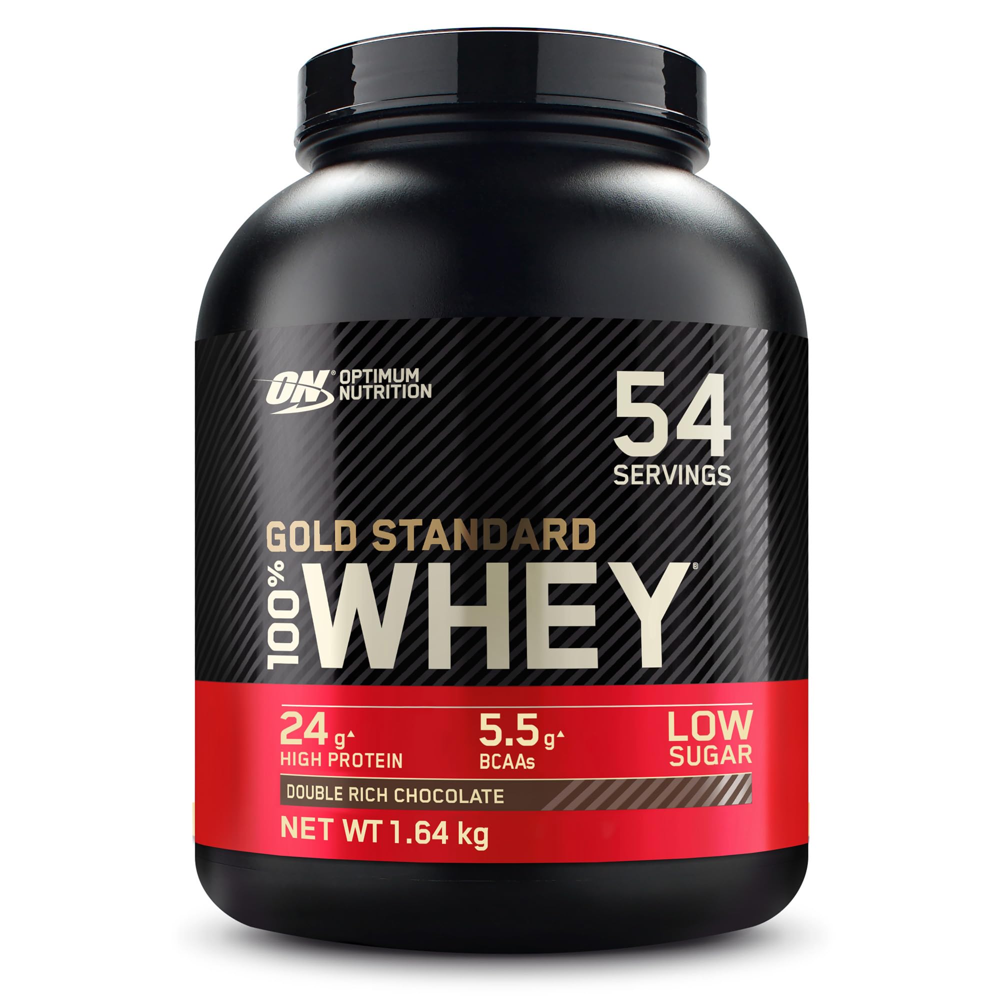 Optimum Nutrition Gold Standard 100% Whey, Proteine in Polvere, Gusto Doppio Cioccolato, 1.62kg, 54 Porzioni
