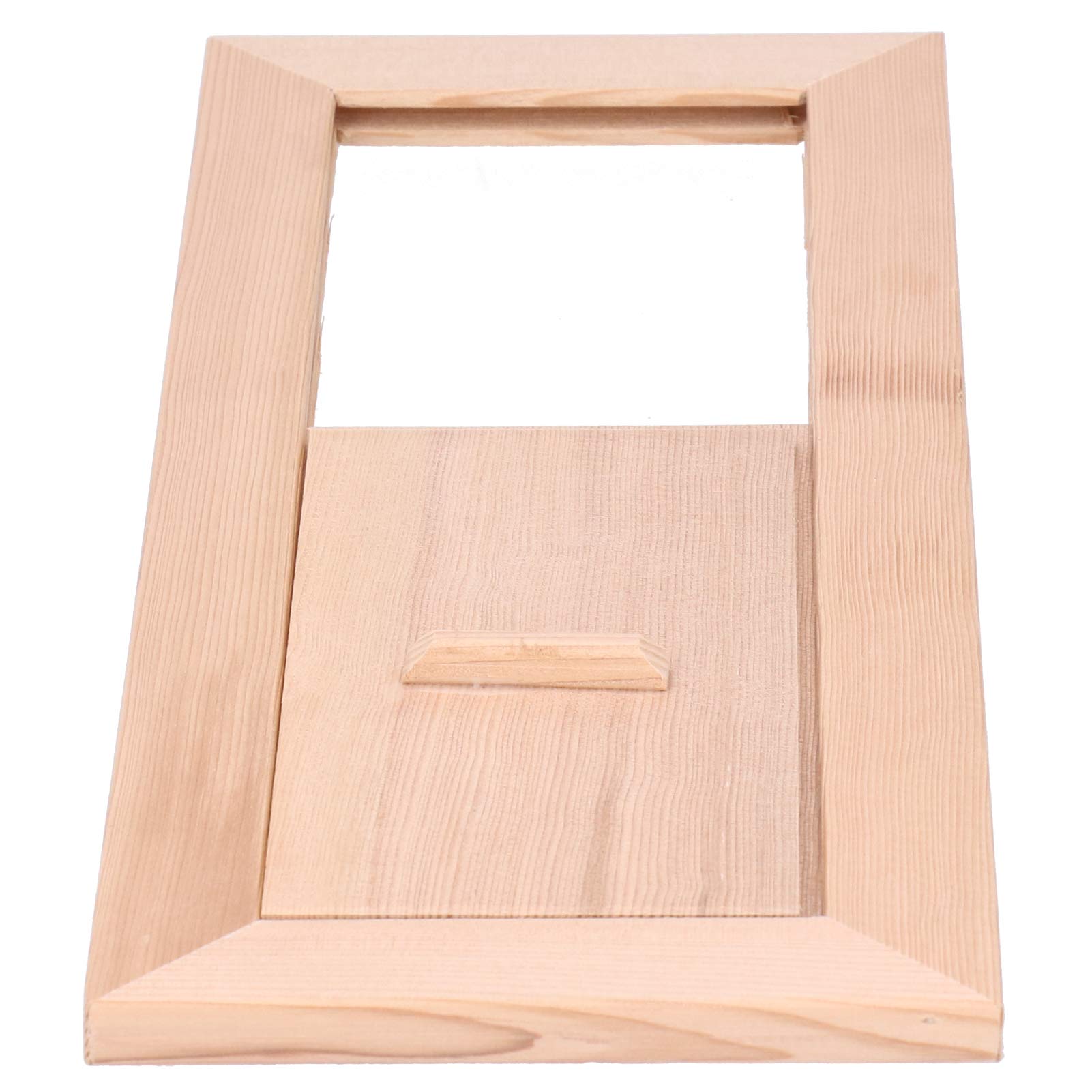 Tomotato Sauna Entlüftungsgitter Aus Hemlock-Holz – Für Effiziente Luftzirkulation Im Dampfbad, 21x15,3 Cm