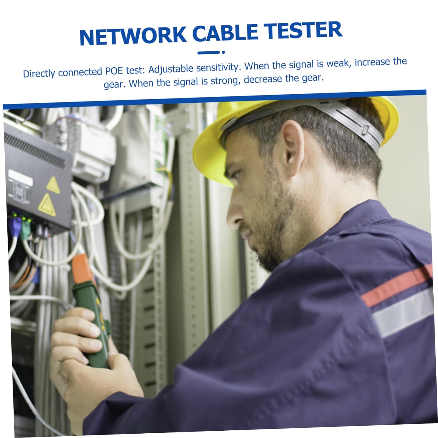 1set Handheld Cable Tester Continuity Checking Function Multifunction Wire Tracer for Network Maintenance and Testing Includes Sensitivity for Accurate Results