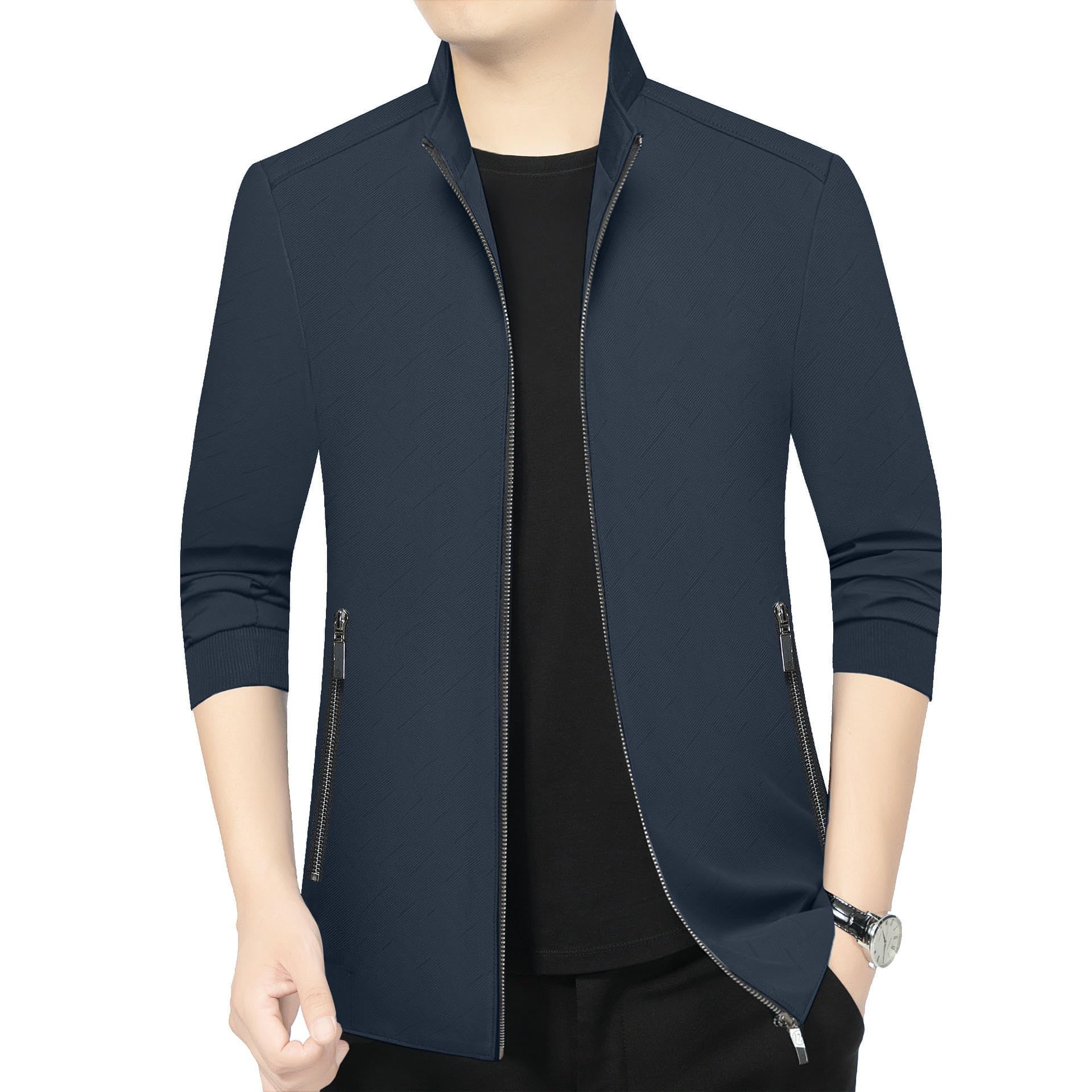Giacca da uomo primavera colletto alto versatile casual business giacca