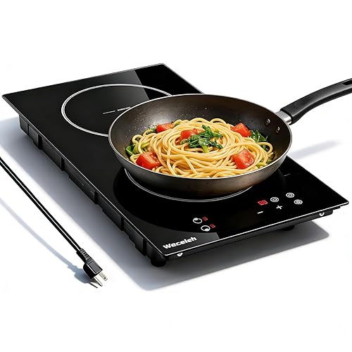 12-Inch Double Induction Cooktop 2 Burner, Built-in & Countertop Burners
