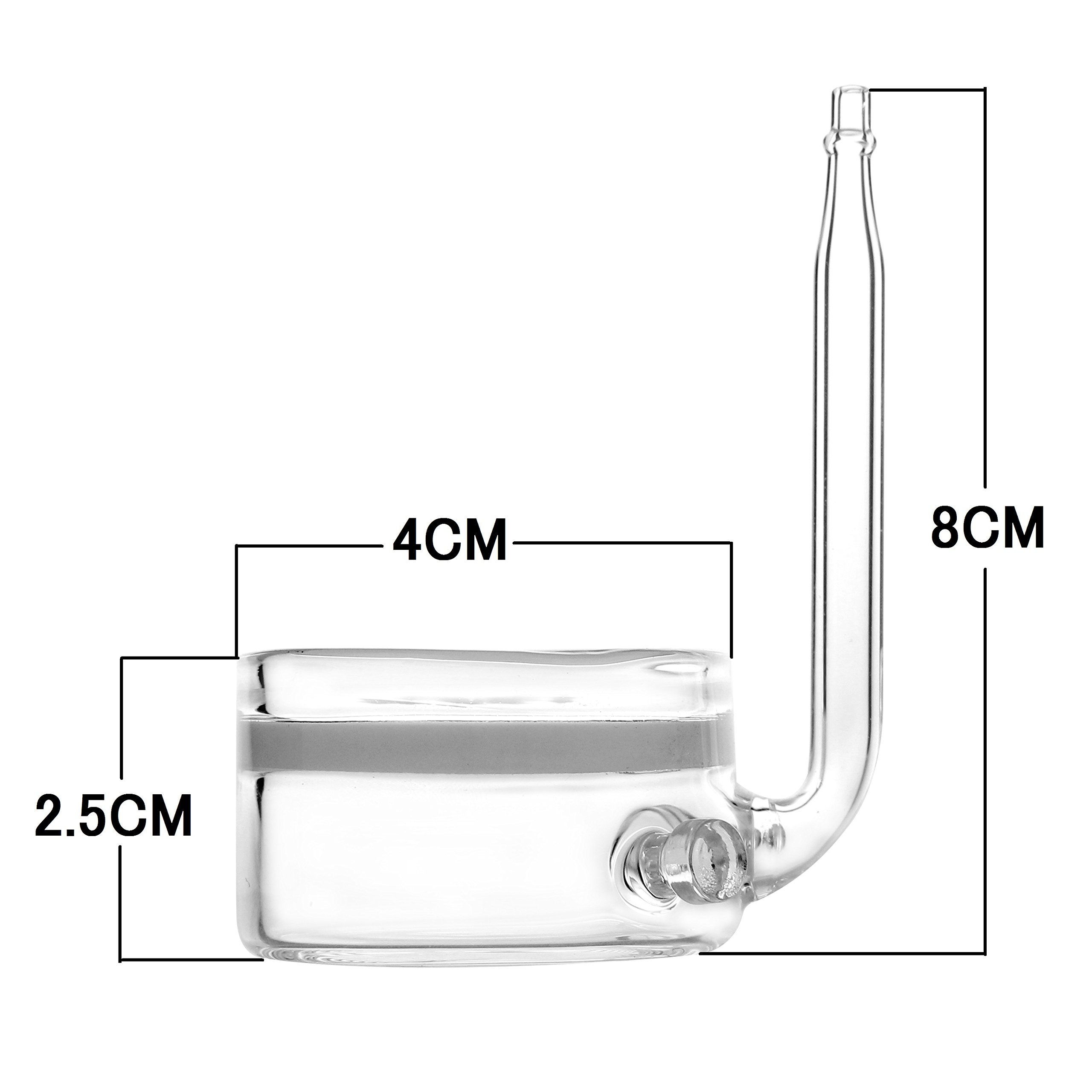 CO2拡散器 スパイラル ディフューザー ビートル風 ガラス製 直径4.5cm