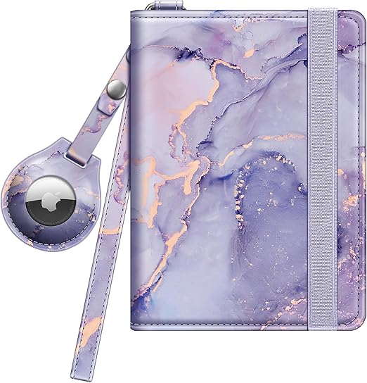 FINTIE Reisepasshülle mit Airtag Halter