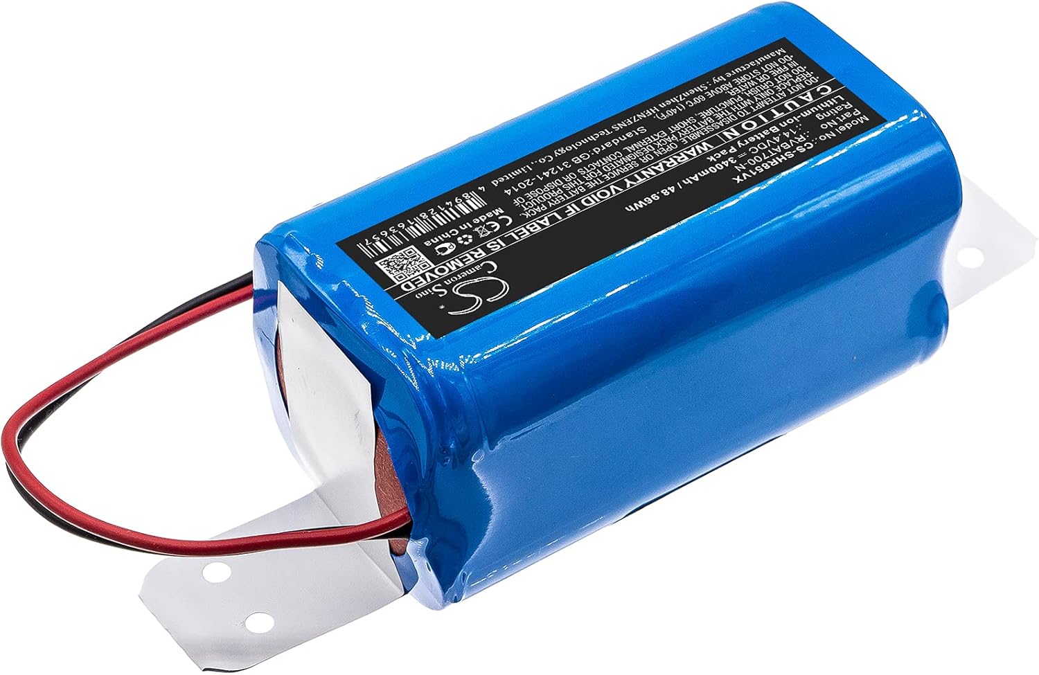 LIONX Battery Replacement for Vacuum Cleaner iCLEBO O5 Omega Part Number YCR-M07-20W YCR-M07-20W YCR-MT12-S1 5200mAh / 75.50Wh 14.52v Lithium-ion Blue