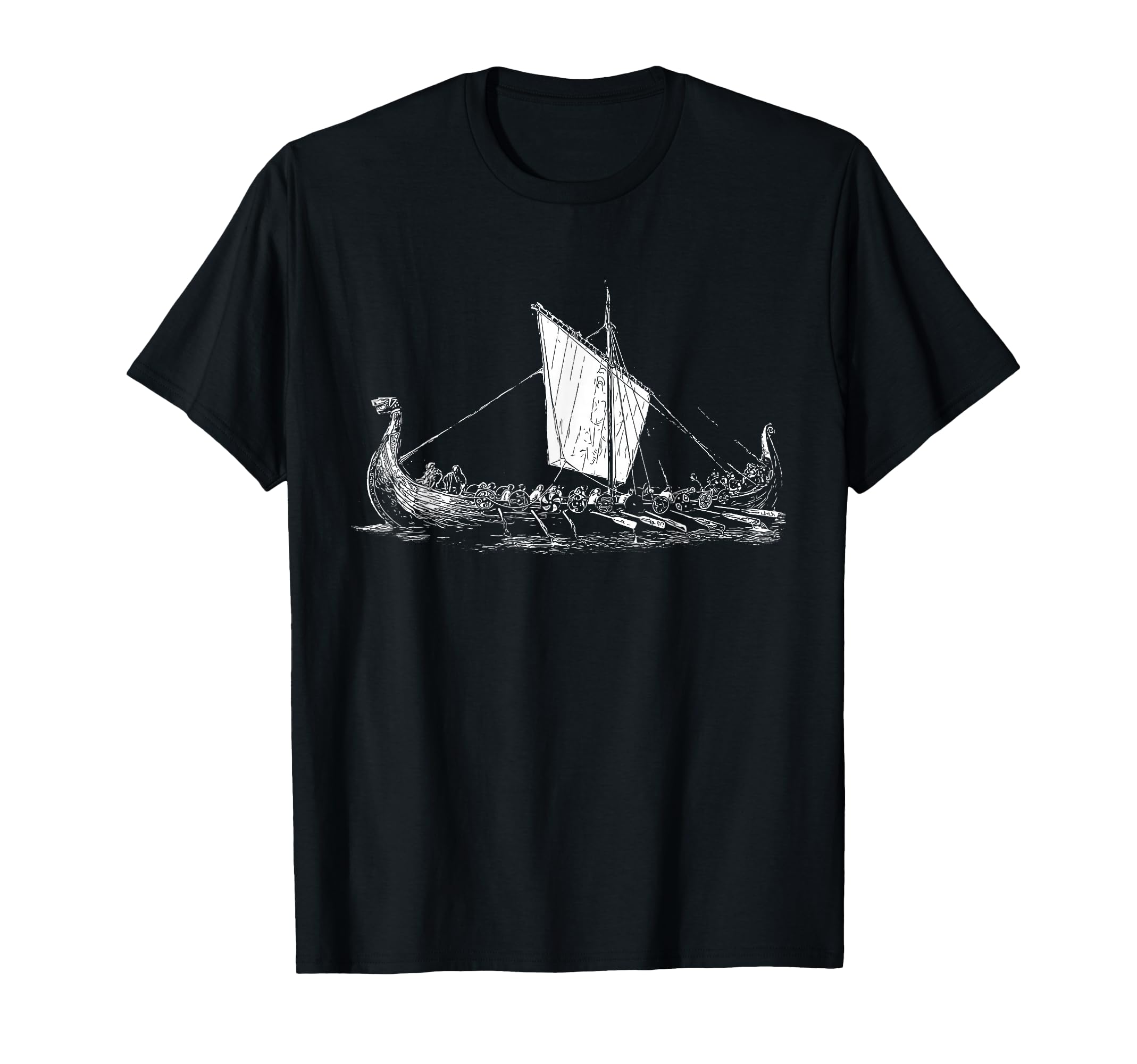 Viking Ship T-Shirt - Odin and Valhalla T-Shirt