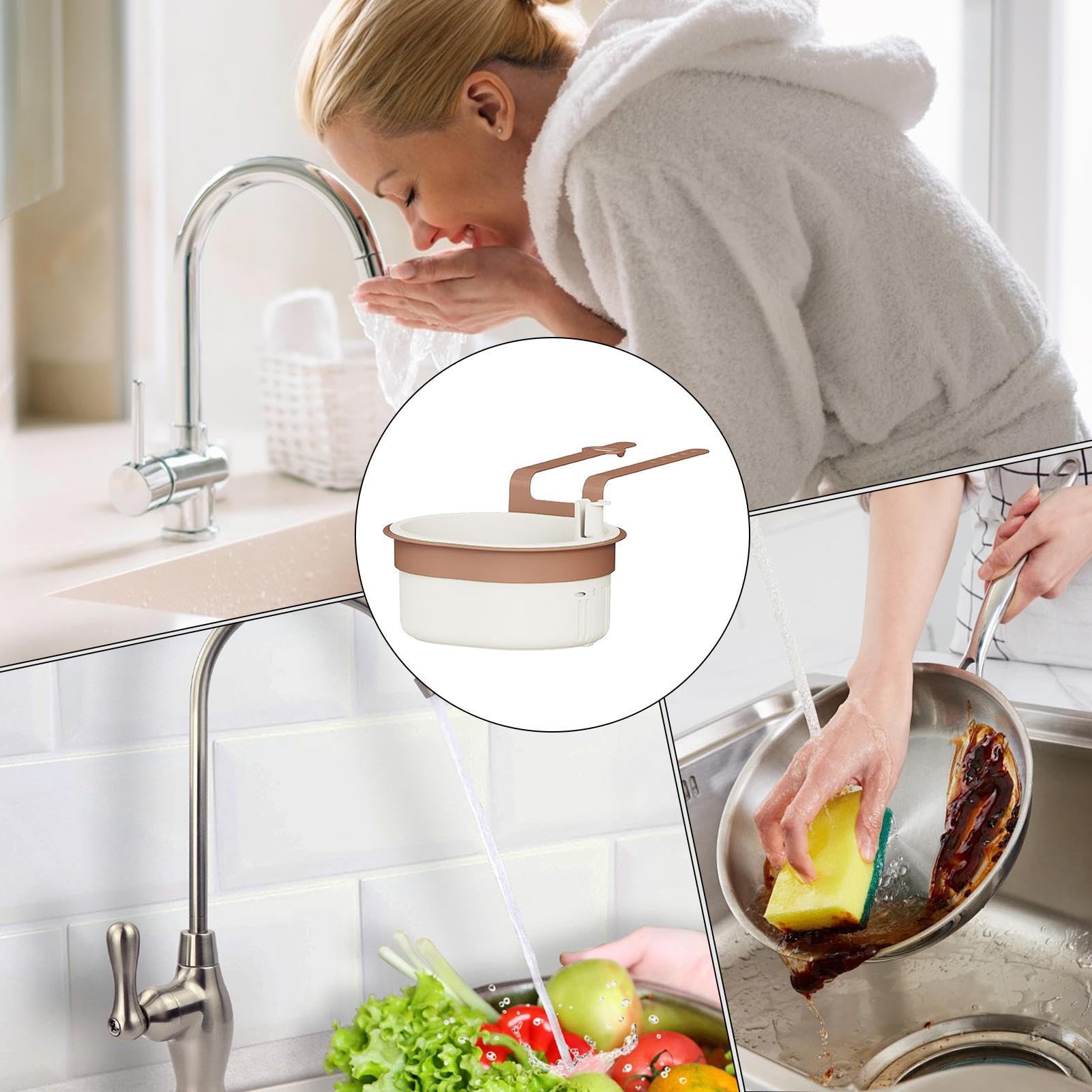 Cestello Portavaso Da Cucina Regolabile – Colino In Plastica Verde Antiscivolo, Si Estende Da 362 A 494 Mm, Salvaspazio