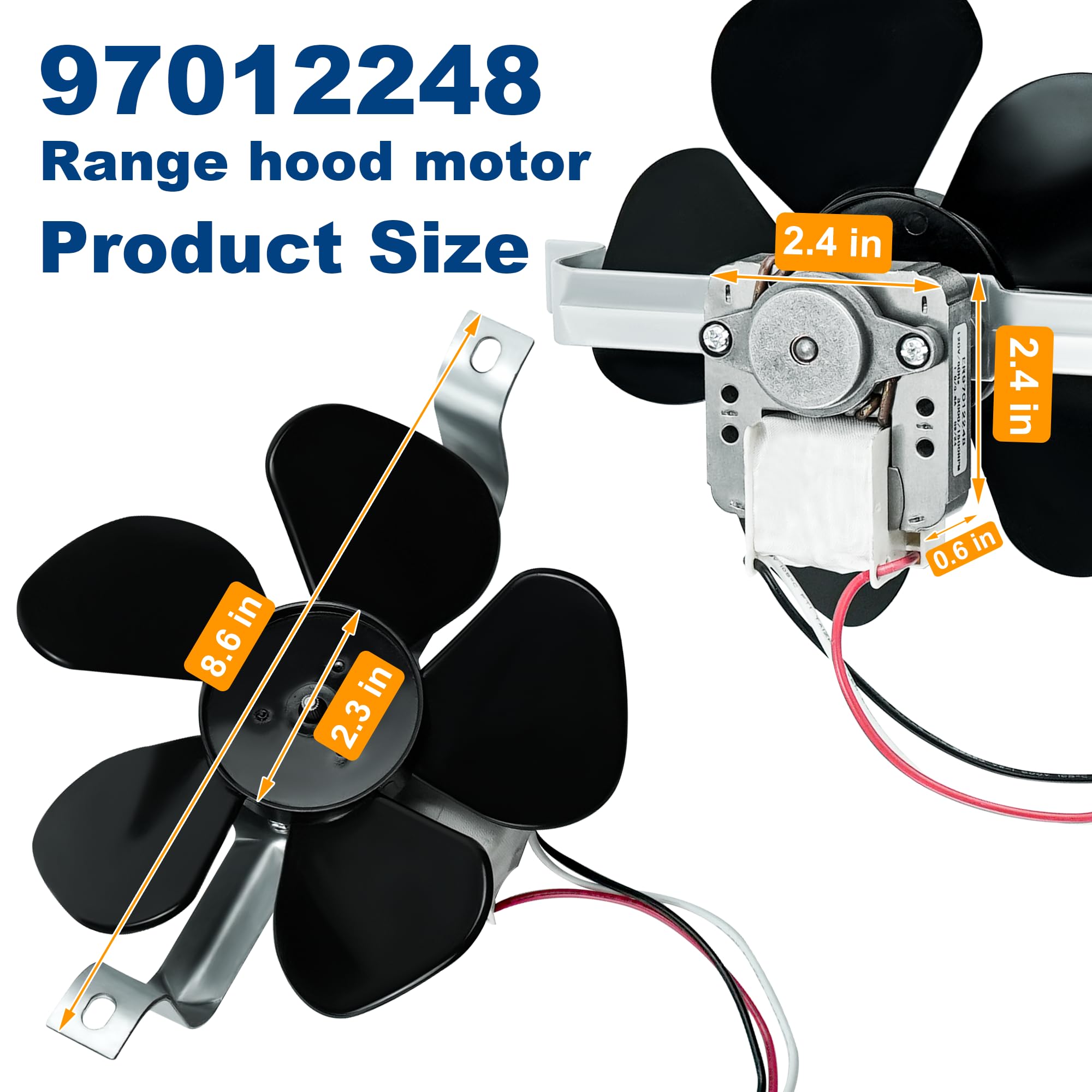Amazon.com: 97012248 Range Hood Fan Motor S97012248 Replacement 