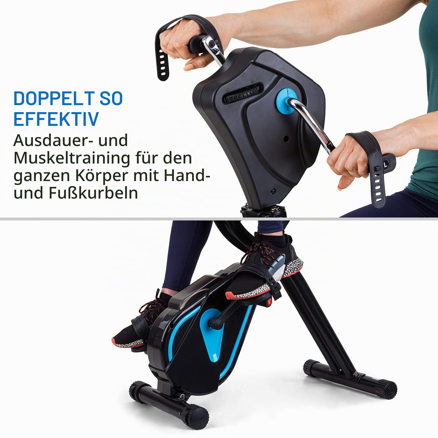Capital Sports Azura Heimtainer, F Bike mit Magnet-Widerstand, Heimtrainer-Fahrrad Klappbar, Fitness Fahrrad Heimtrainer für Ausdauertraining mit Tablet-Halterung, Fitnessgeräte für Zuhause