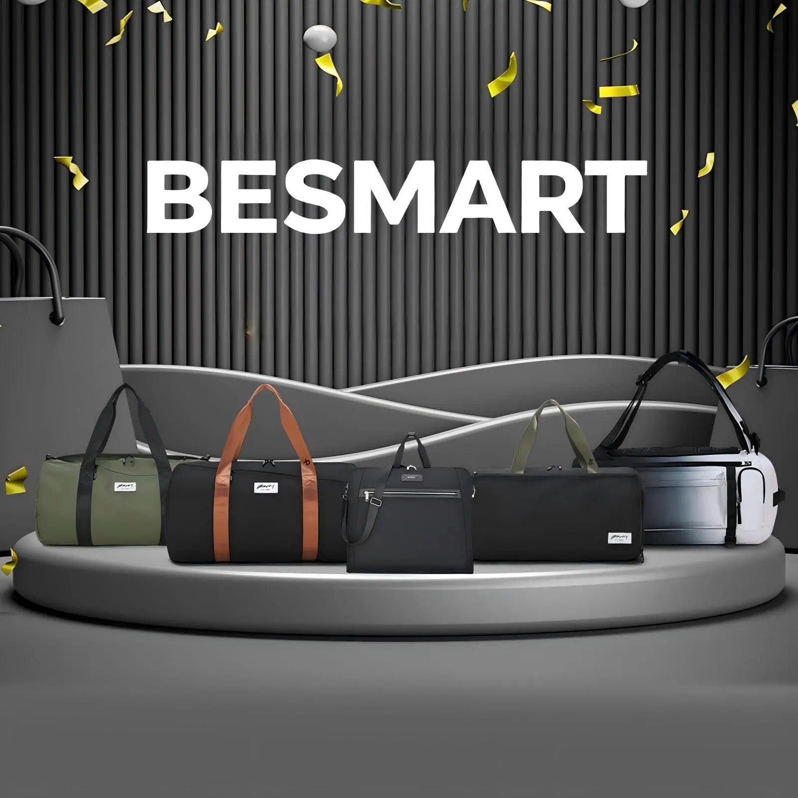 BE SMART 40L Extra Large Gym Backpack for Men, Big Gym Bag with Shoes Compartment, Waterproof Heavy Duty Duffel Bags, Men's Workout Backpacks for Outdoor Sport,Hiking,Camping,Travel