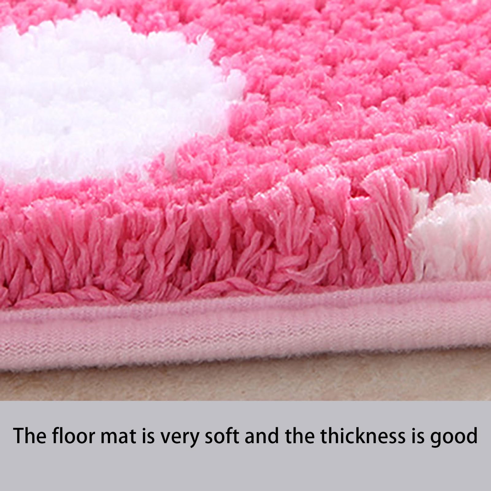 Badvorleger rutschfest, Badezimmerteppich Waschbar, Badteppich Hochflor, Duschvorleger Mikrofaser, Badematte Schnelltrocknende, für Dusche, Badewanne und Toilette (Gray 50x120cm)