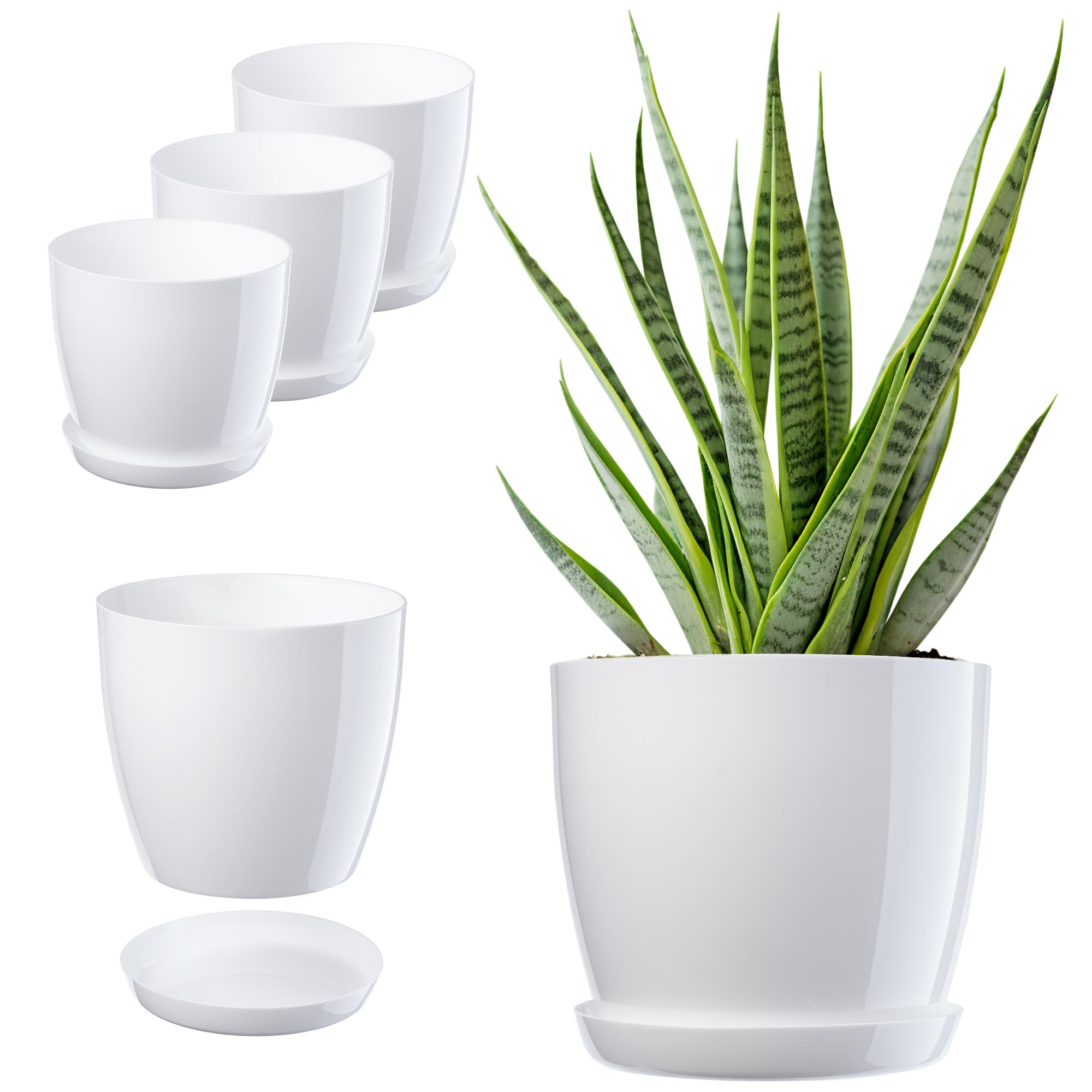 Fioriera KADAX in 2 dimensioni e 4 colori - Fioriera da balcone in plastica resistente per patio e davanzale (60 cm, Marrone