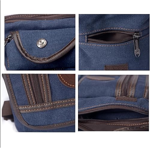 Miniatura 5 de Riñonera ajustable para deportes al aire libre, Marrón, Bolsa deportiva con múltiples bolsillos