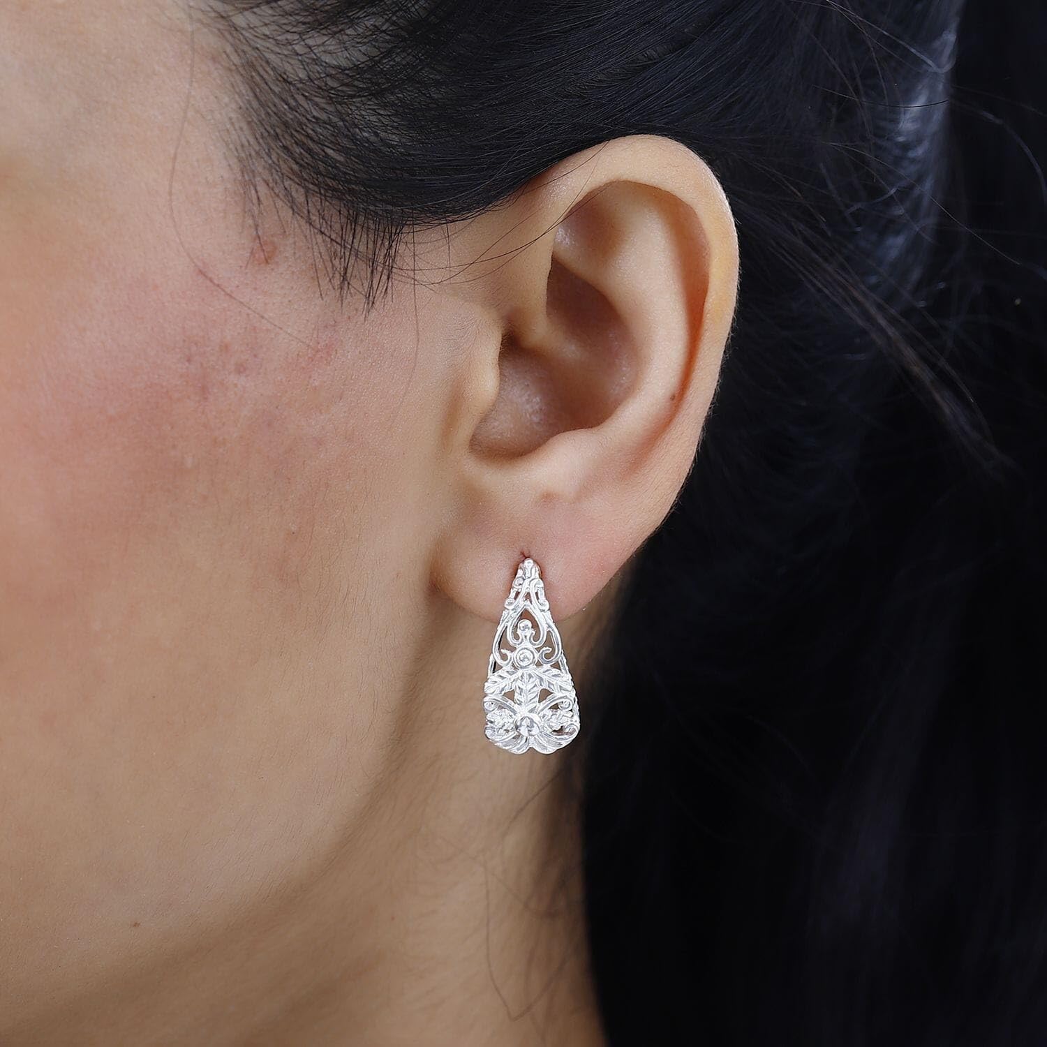 925 Sterling Silver Earrings for Women Jewelry Birthday Christmas Gifts 3.50 Grams - Image 3