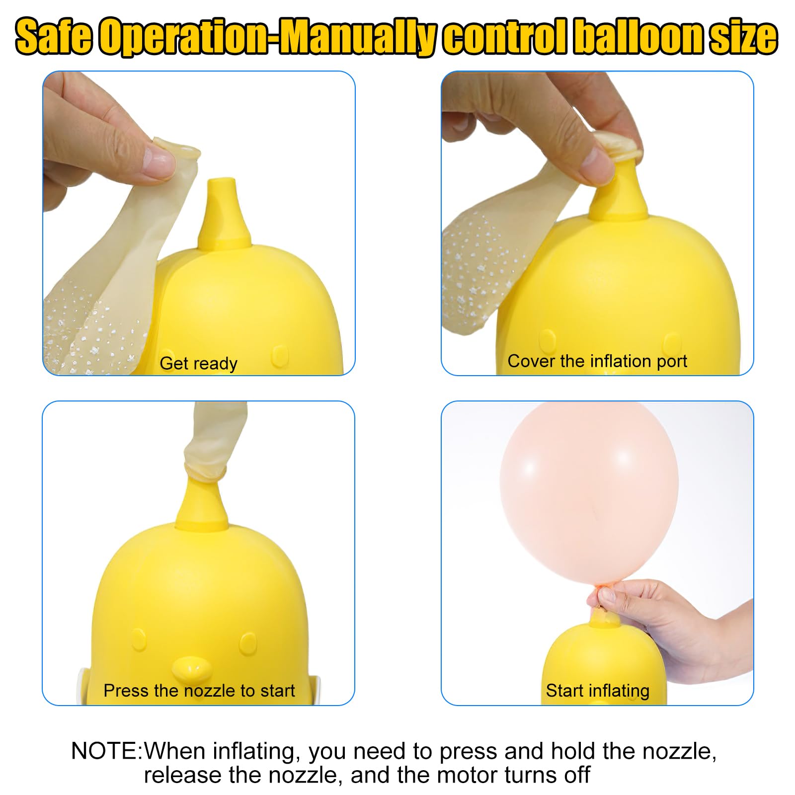 OBEST Pompe électrique Gonflable pour la Maison, électrique Pour Ballons | Electrique 400W,Pompe à Ballons pour Les Ballons de Mariage,Gonfleur Ballon Baudruche,Anniversaire et Fête