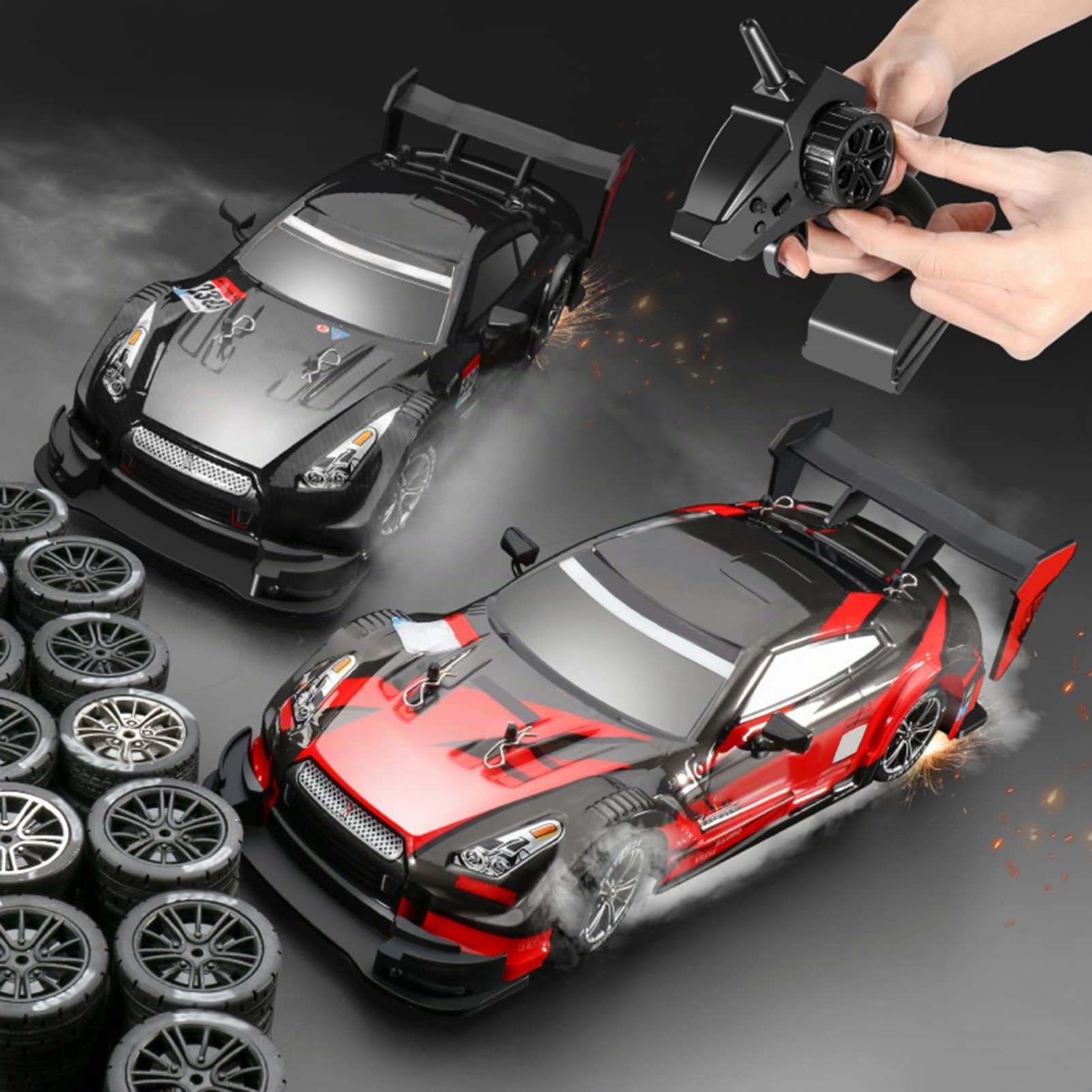 Goolsky - Coche teledirigido, RC Drift Car, 1/16, 2,4GHz, 4WD, 40km/h, Coche de Carreras de Control Remoto, Regalo para s