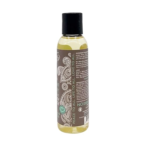 Miniatura 2 de Soothing Touch Aceite orgánico para el cuerpo y masaje, romero de menta, 4 onzas