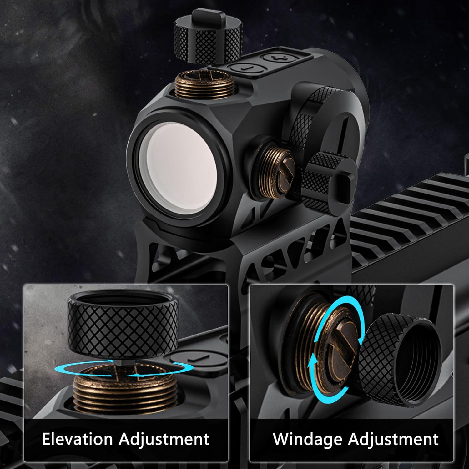 Red Dot Sight,2 MOA Red Gun Sight,1x20mm for Pistol and Rifle Red Dot Optics Shake Wake Rifle Scopes for Durable Waterproof Outdoor Gun