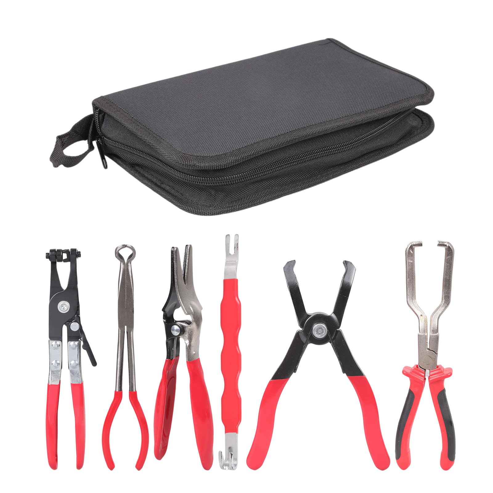 WEILWH Set of 6 Professional Automotive Repair Pliers Electrical Connector Pliers Fuels Line Plier For Wiring Cutting Tube Work