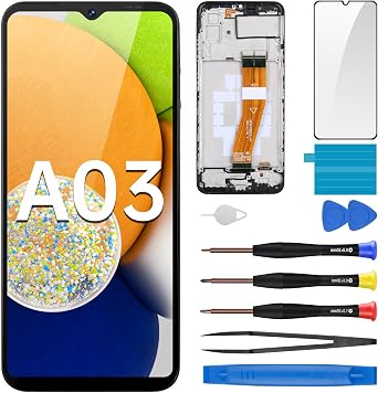 for Samsung Galaxy A03 Screen Replacement with Frame LCD