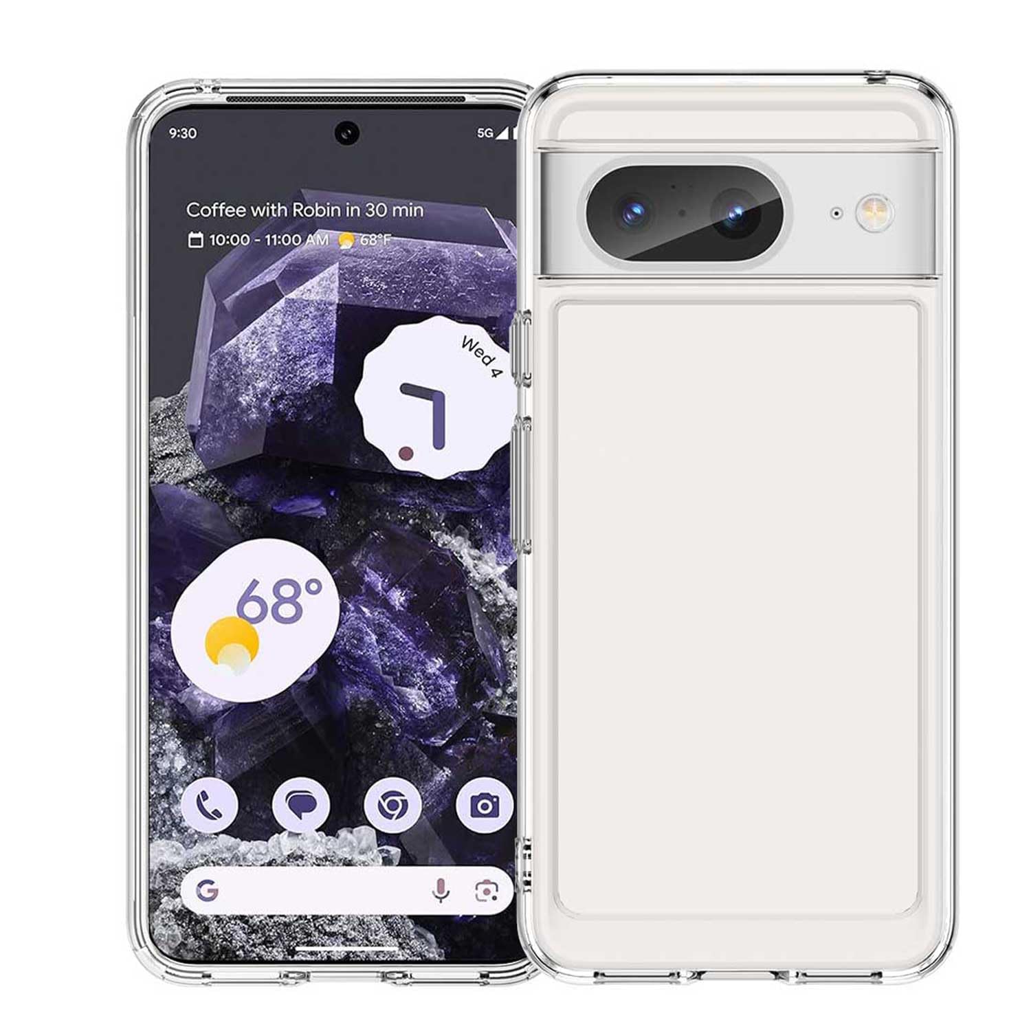 Slim Silicone Shockproof Case With Screen Protector For Google Pixel 8 (Black, Blue, Red) 11 thumbnail image