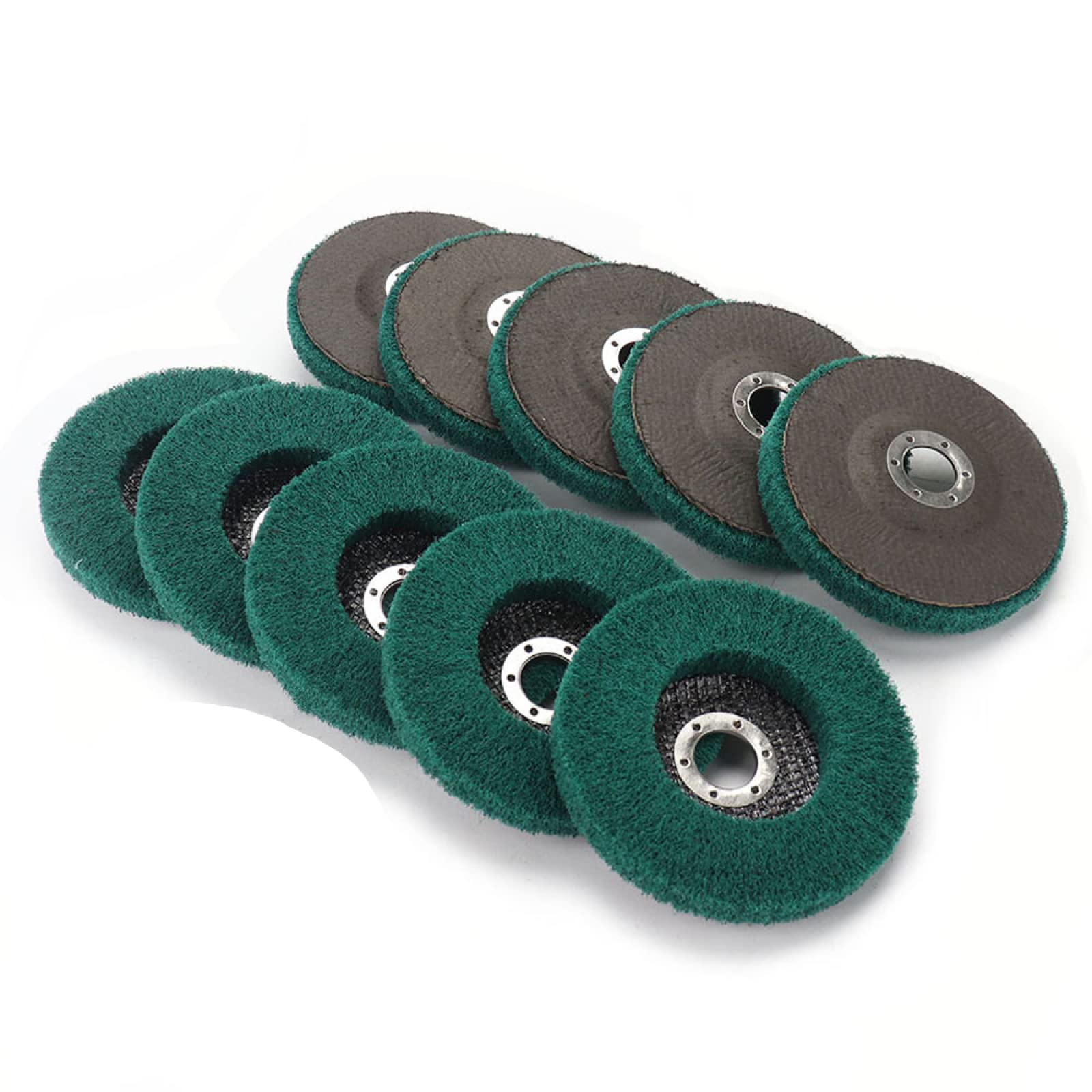 5" 125Mm Nylonowa tarcza polerska z włókna listkowego, szlifierka płaska, 120 Grit Cutter Grinder do metalu i drewna, polerowanie kół