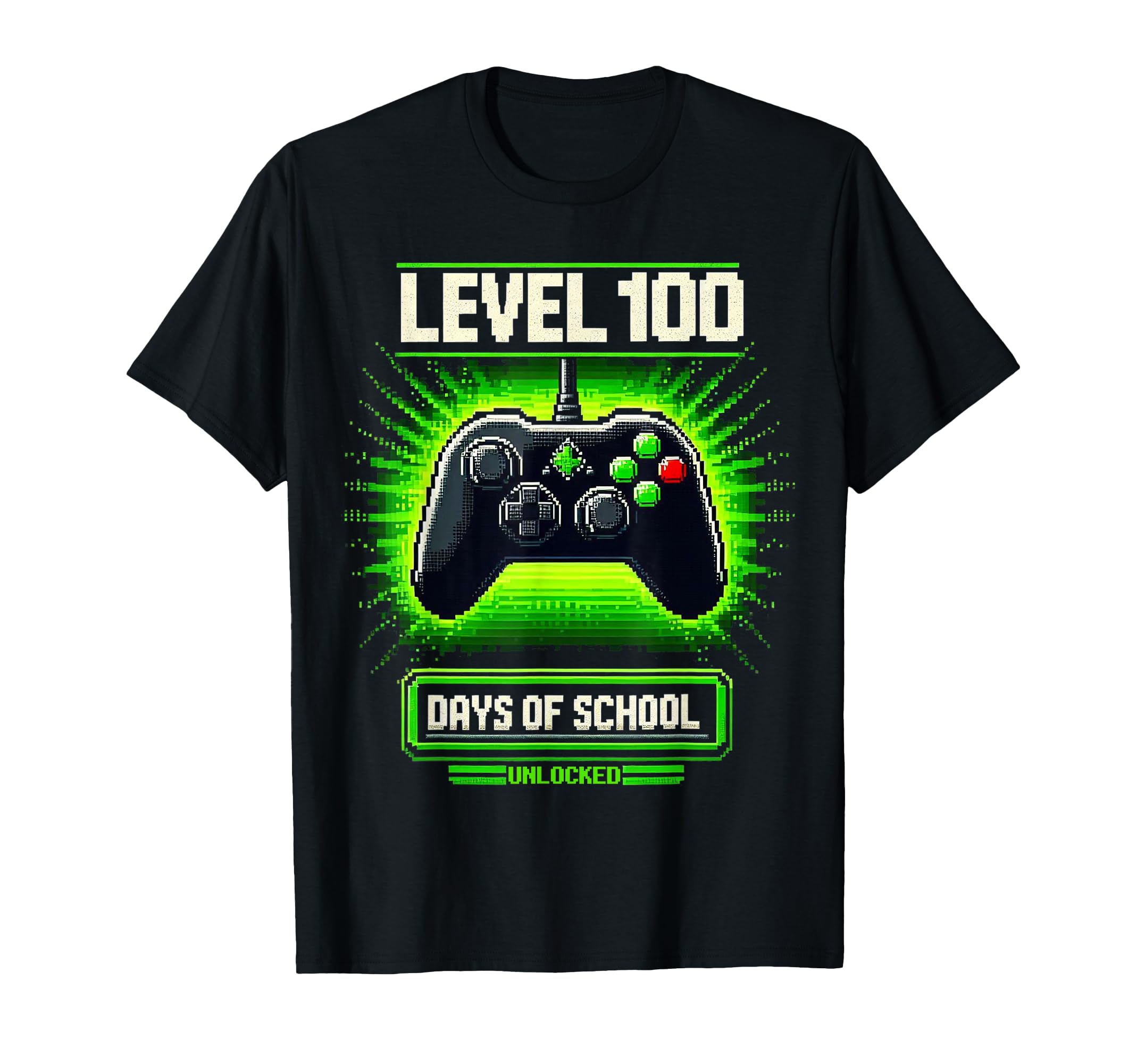 100th Day Of School Kids Video Games Boy Gamer T-Shirt