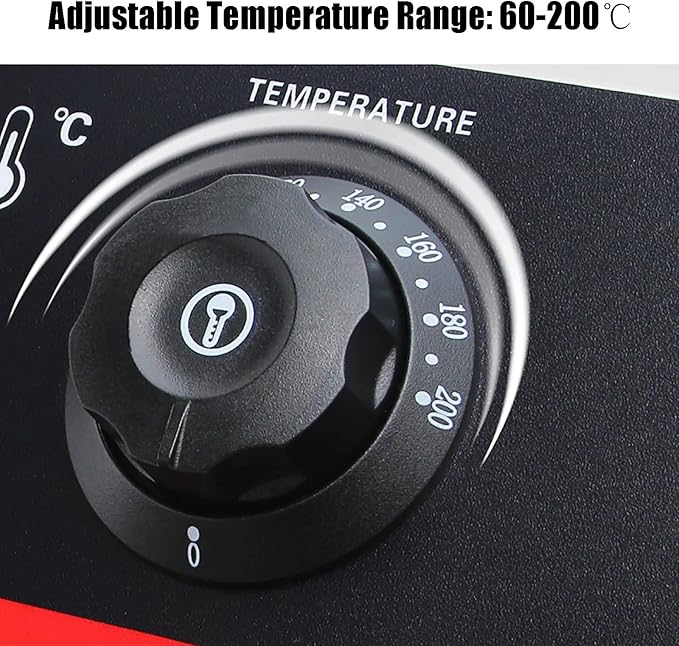 Sartén Eléctrica 3500W 11L Acero Inoxidable con Tapa y Canasta miniatura 4