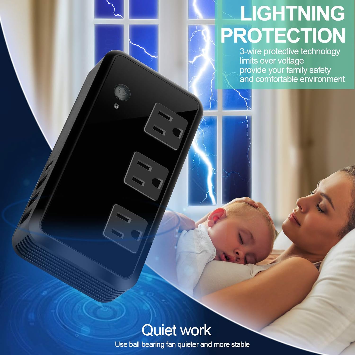 2300W Voltage Converter 220V to 110V Universal Travel Adapter/Power Converte with 3 USB Ports 3 AC Outlets 1 Type-C in EU/UK/AU/US/IT/South Africa More Than 150 Countries Over The World : Electronics