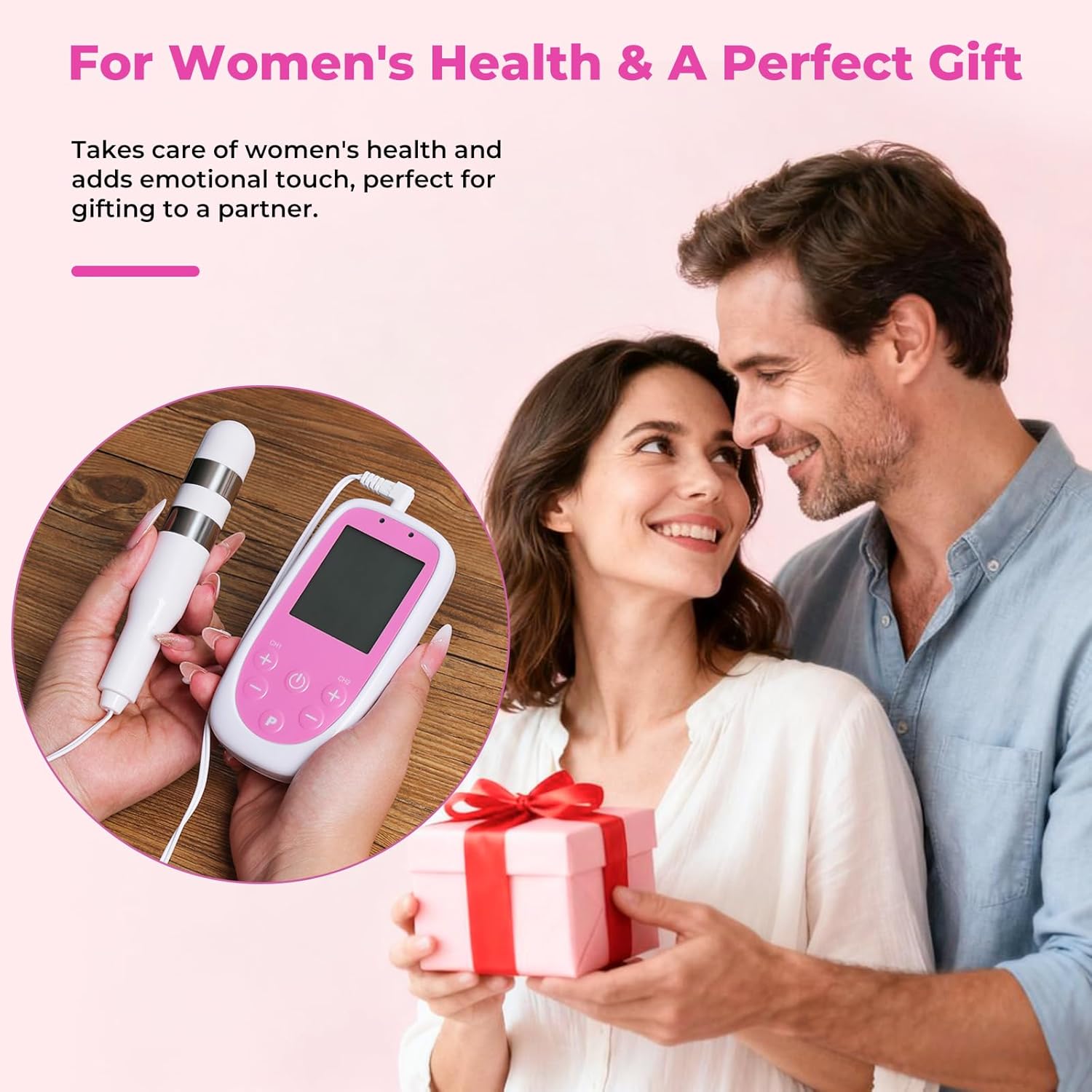 Kegel Trainer Exerciser Incontinence Stimulator with Probe for Bladder Control and Pelvic Floor Trainer Exercise for Women Electrical Muscle Stimulator