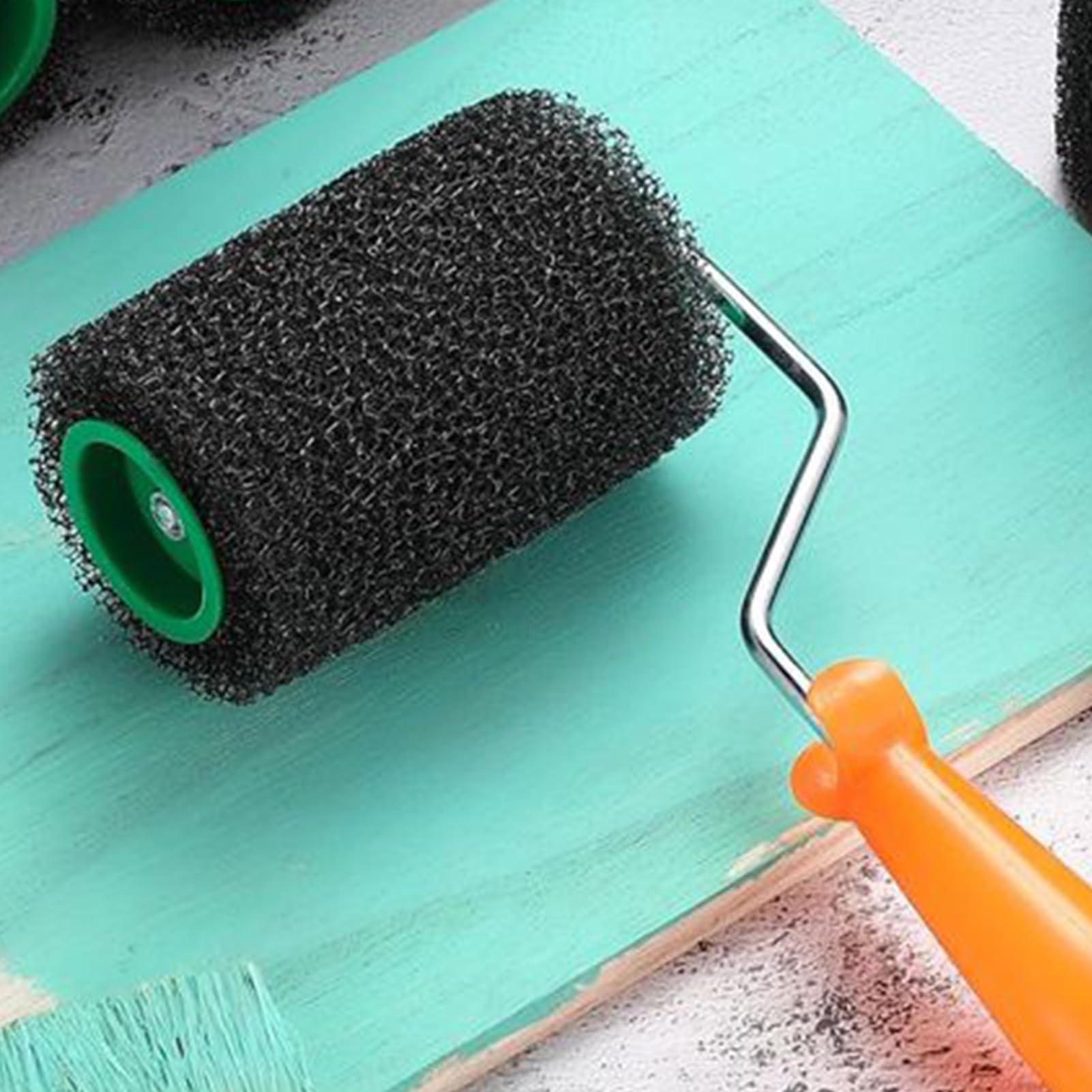 Kit de rodillo de pintura pequeño, miniherramientas de pintura, aplicador de mano para propietarios de viviendas y uso comercial, para proyectos de bricolaje y pintura fácil