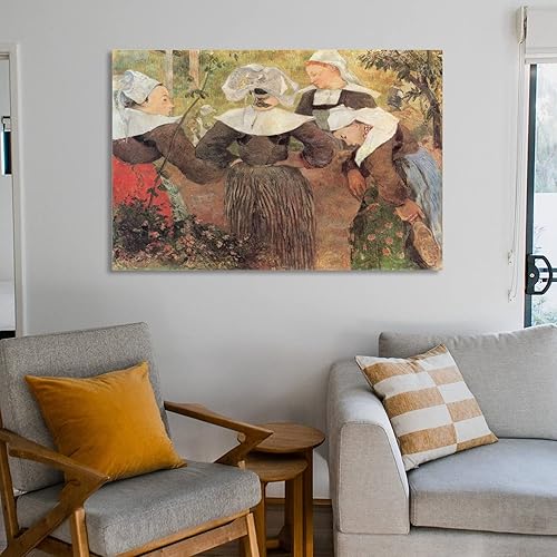 Miniatura 6 de Paul Gauguin - Der Tanz Der Vier Bretoninnen Poster Decorative Painting Canvas Wall Art Living Room Posters Bedroom Painting 12x18inch(30x45cm)