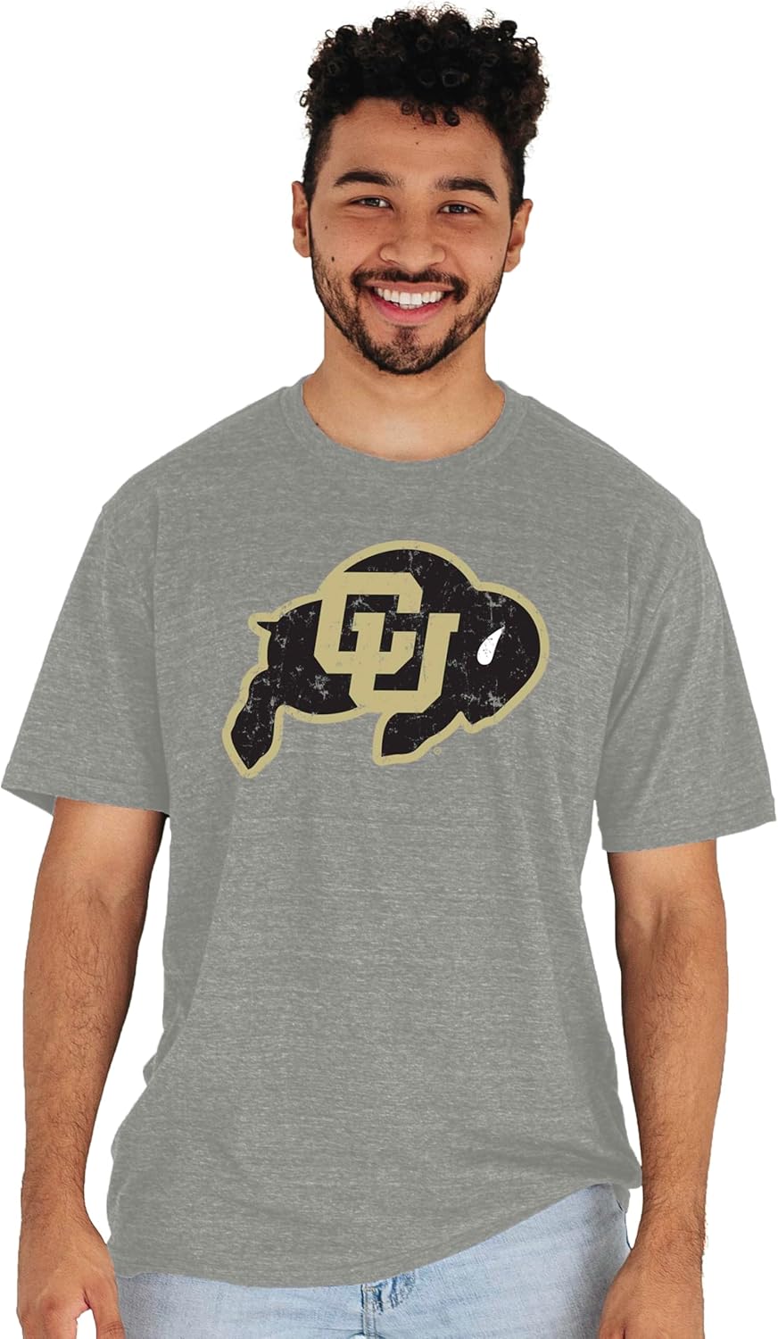 Blue 84 NCAA Mens NCAA Officially Licensed Tri-Blend T-Shirt Vintage Icon Team Color - Image 2