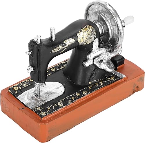 Jeanoko - Decoración para máquina de coser de resina, modelo mini vintage para decorar el pasillo, la tienda, la ventana, el café
