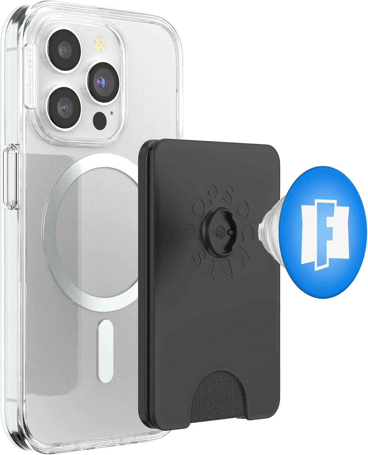 Fortnite Fortnite F Logo (Blue) PopSockets Stand for Smartphones and Tablets PopSockets PopGrip: Swappable Grip for Phones & Tablets PopSockets PopWallet for MagSafe