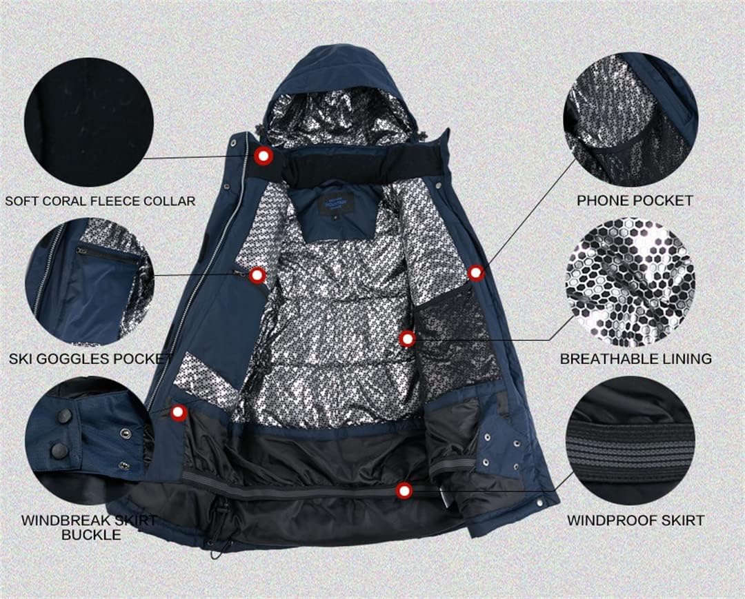 Women Ski Jacket And Pant Super Warm Windproof Waterproof Warm Skiing And Snowboard Clothing