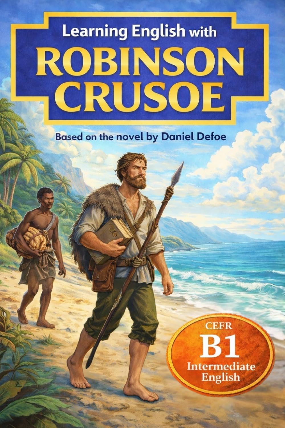Robinson Crusoe for English Learners (B1): Intermediate English Reading Practice with Simplified Language, Vocabulary Support, and Grammar in Context